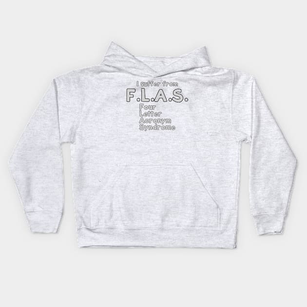 F L A S Kids Hoodie by toastercide